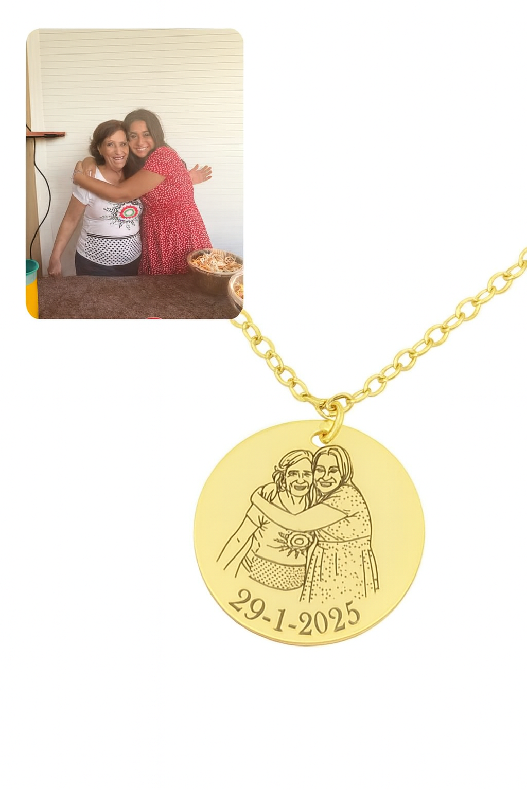 Line Art Necklace