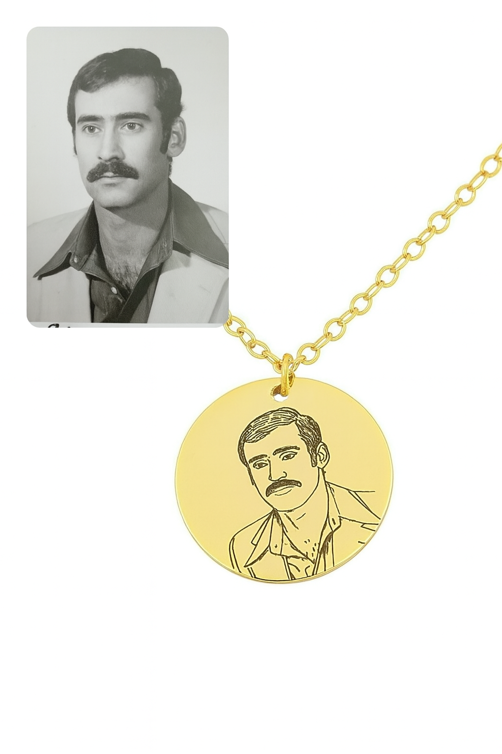 Line Art Necklace