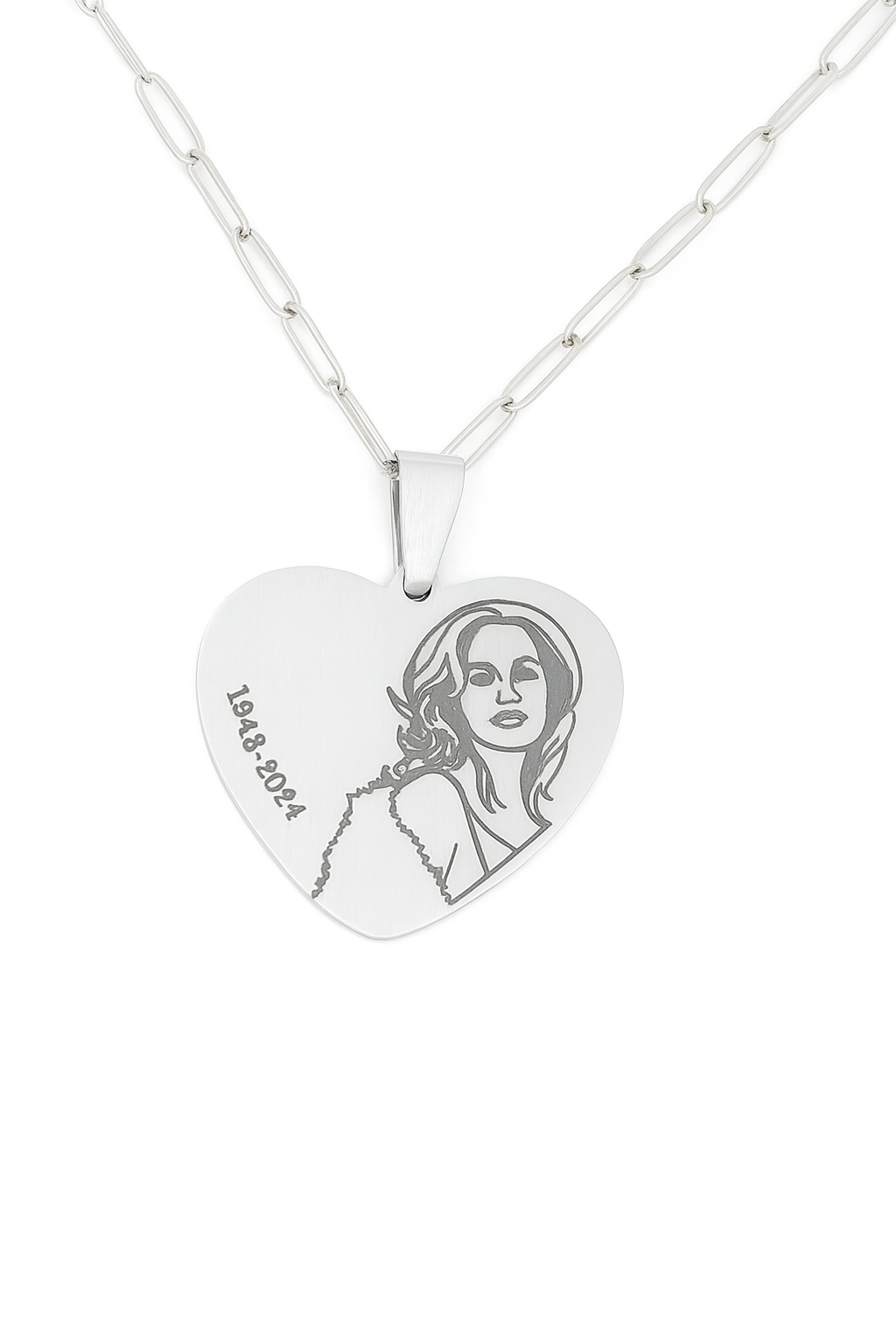 Line Art Necklace