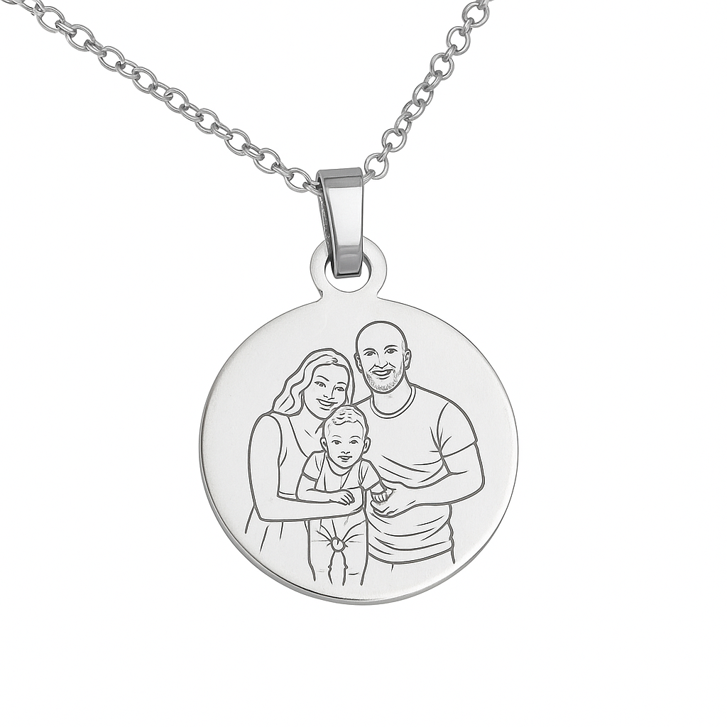 Line Art Necklace
