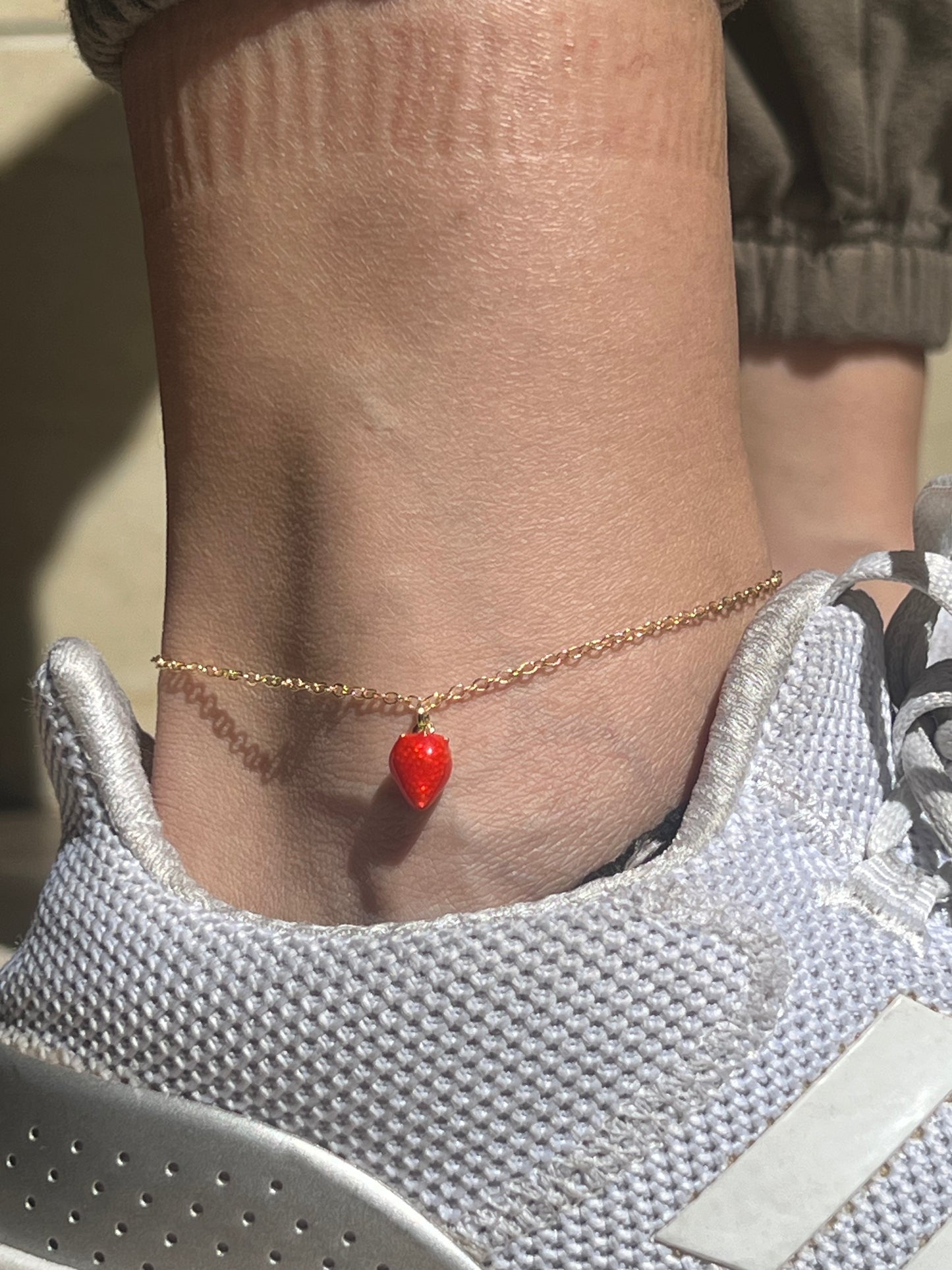 Strawberry Anklet