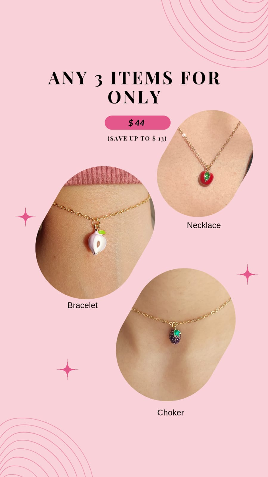 ANY 3 ITEMS FOR ONLY