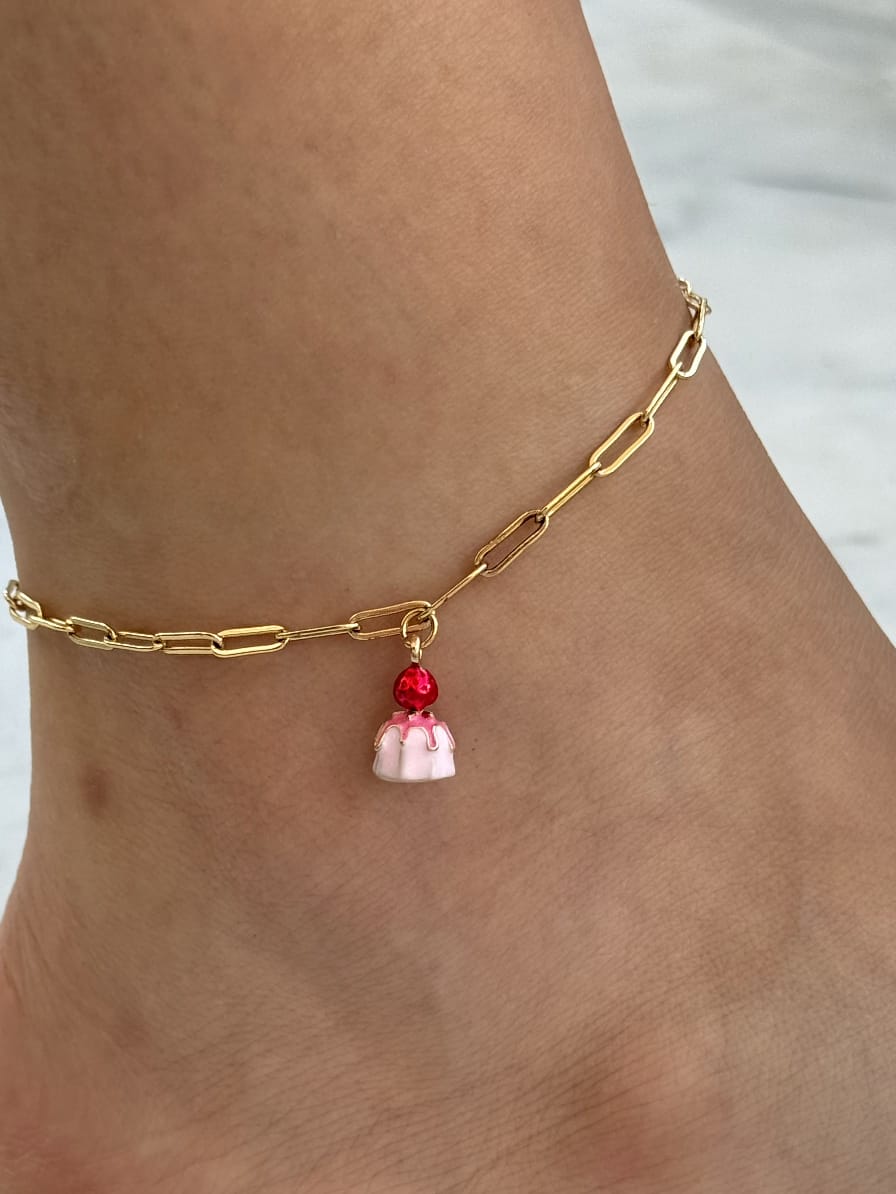 Cupcake Anklet