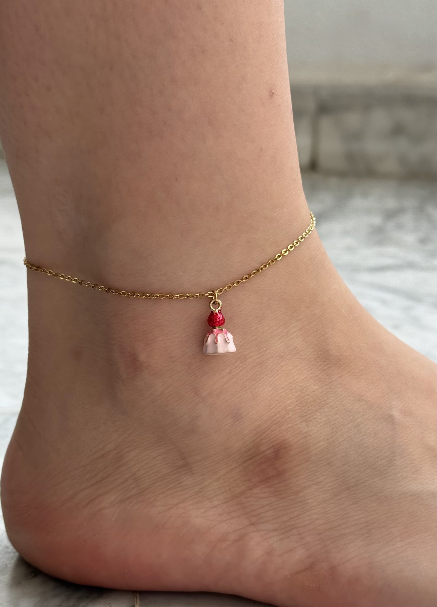 Cupcake Anklet