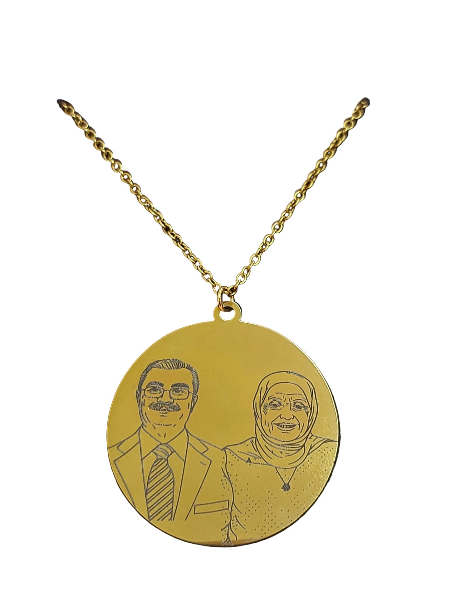 Line Art Necklace