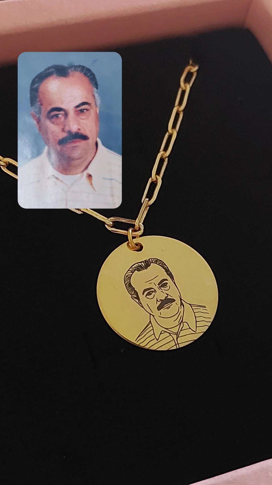 Lineart or Printed Photo Necklace
