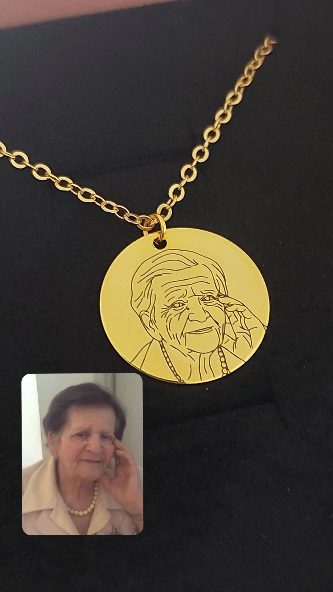 Lineart or Printed Photo Necklace