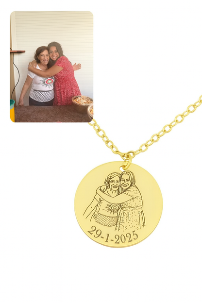 Line Art Necklace