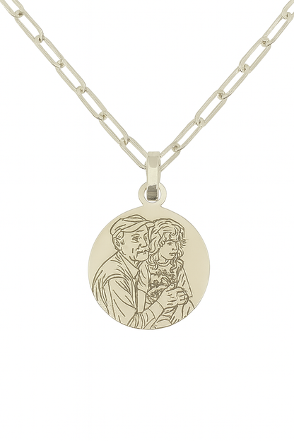 Line Art Necklace