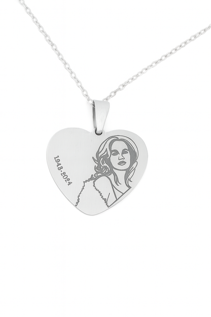 Line Art Necklace