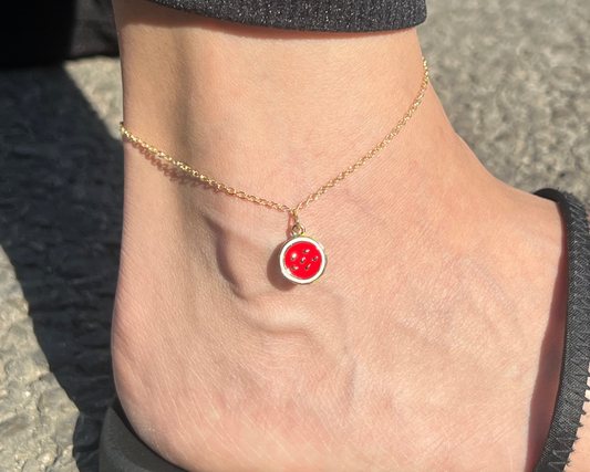 Watermelon Anklet