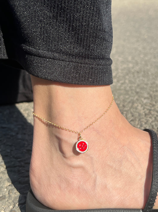 Watermelon Anklet