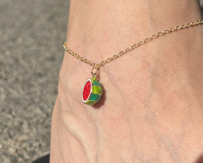 Watermelon Anklet
