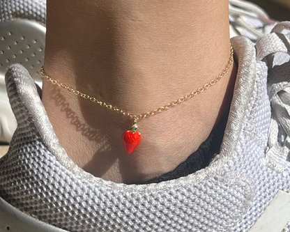 Strawberry Anklet