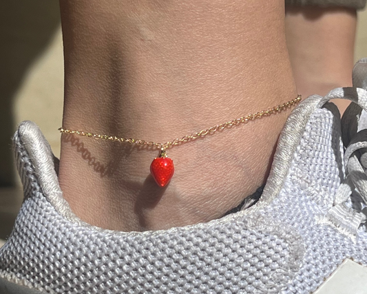 Strawberry Anklet