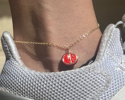 Pomegranate Anklet
