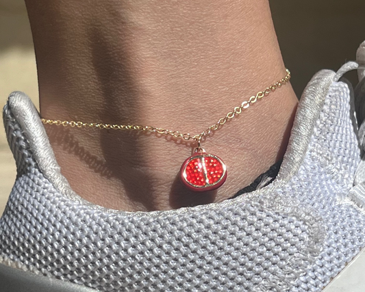 Pomegranate Anklet