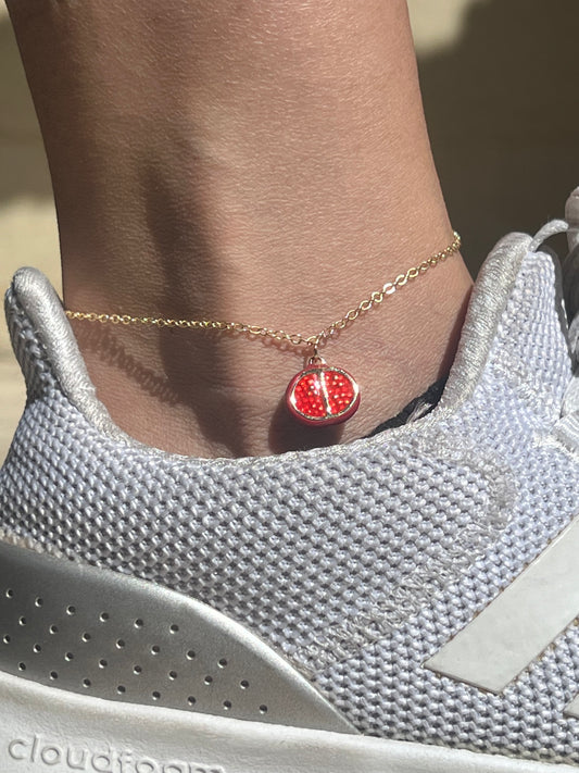Pomegranate Anklet