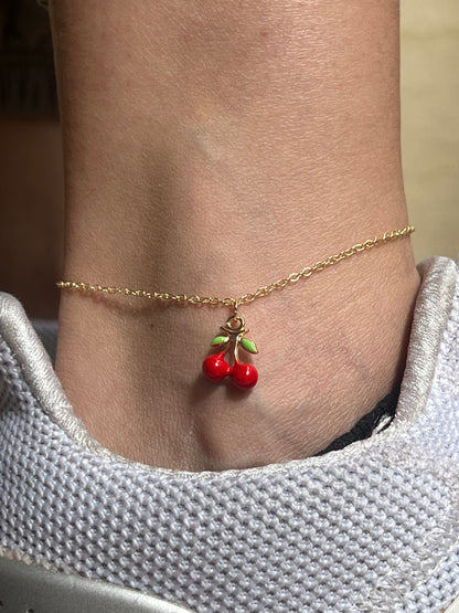 Cherry Anklet