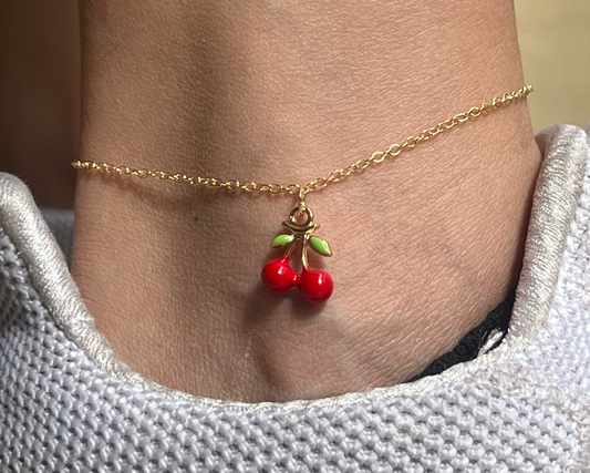 Cherry Anklet