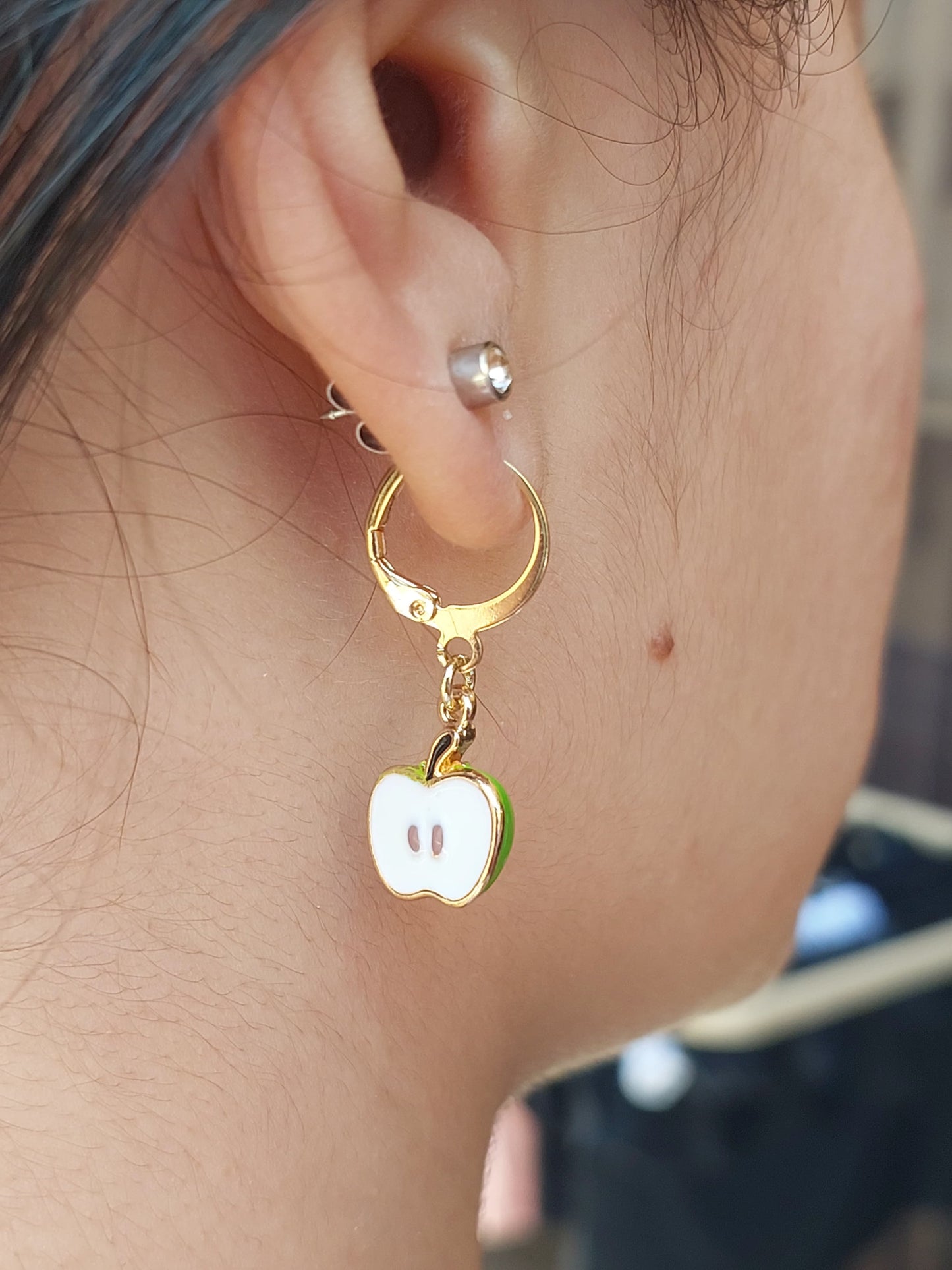 Green Apple Earrings