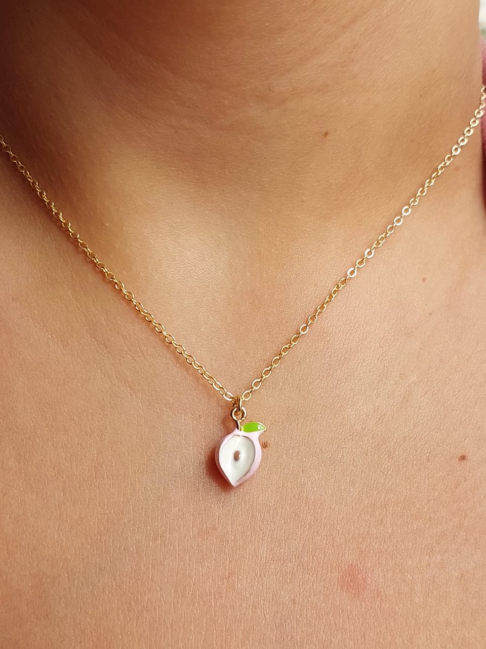 Peach Necklace