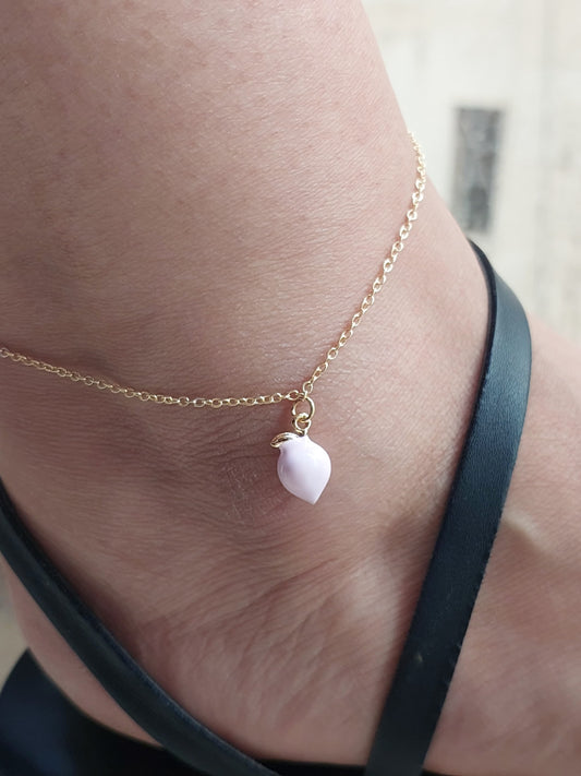 Peach Anklet