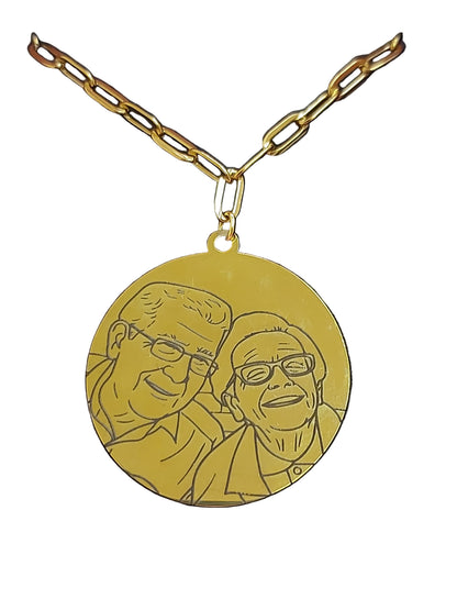 Line Art Necklace