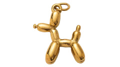 Golden Balloon Dog Charm