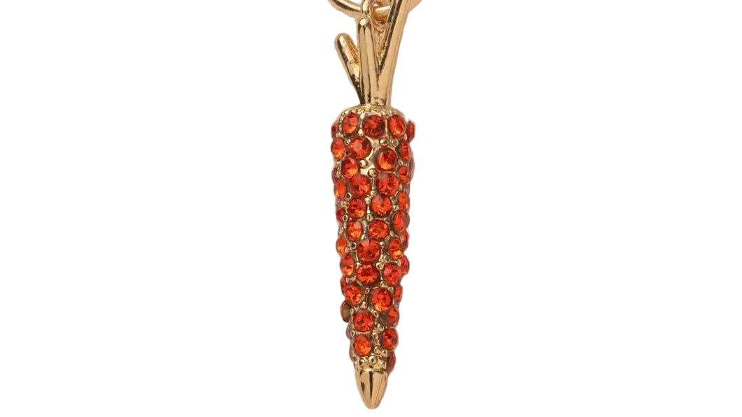 Crimson Carrot Charm
