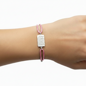 Ayat Kursi Black Cord Bracelet Silver 925