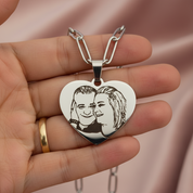 Line Art Necklace - Paperclip Chain