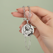 Line Art Necklace - Paperclip Chain