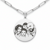 Line Art Necklace - Paperclip Chain