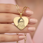 Line Art Necklace - Paperclip Chain