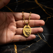 Line Art Necklace - Paperclip Chain