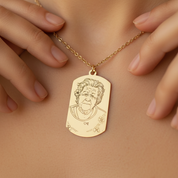Line Art Necklace -Forza