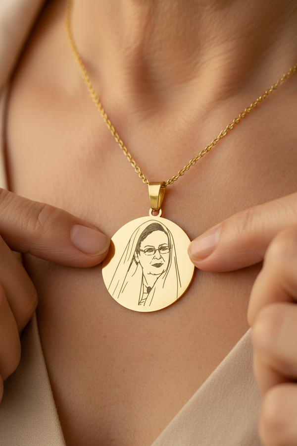 Line Art Necklace -Forza
