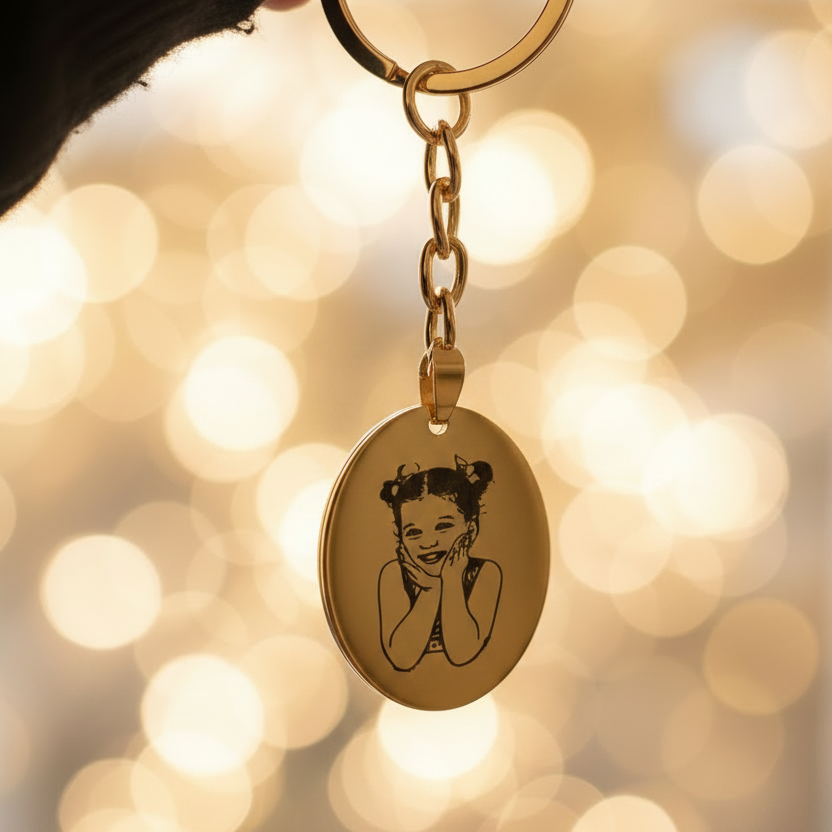 Line Art - Keychain