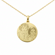 Line Art Necklace Silver 925