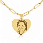 Line Art Necklace - Paperclip Chain
