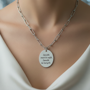 Handwriting Necklace - Paperclip Chain