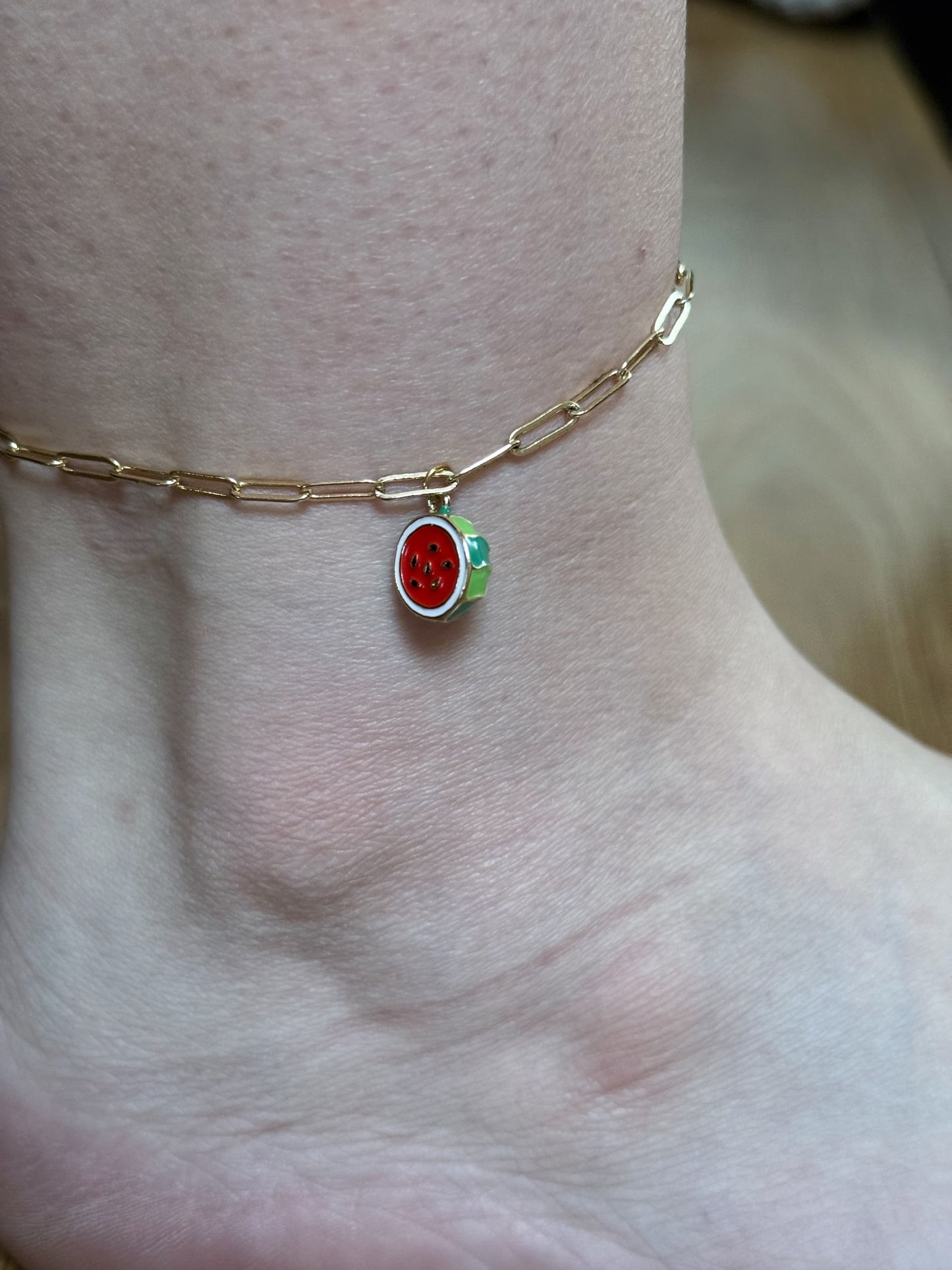Watermelon Anklet