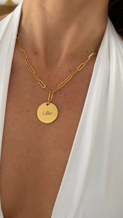 Engraved Necklace