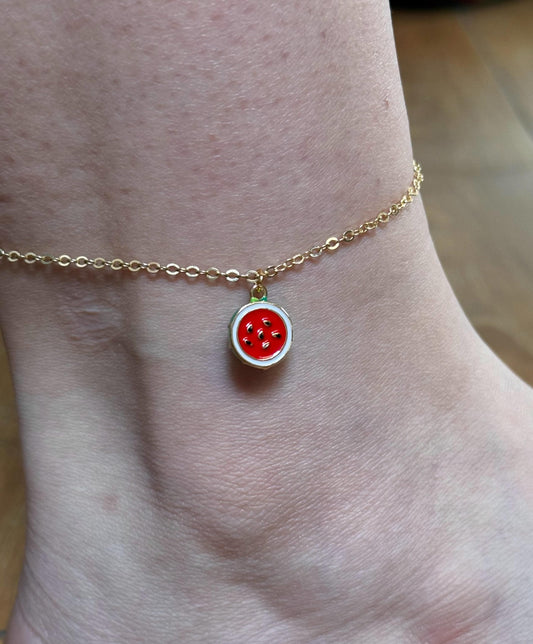 Watermelon Anklet