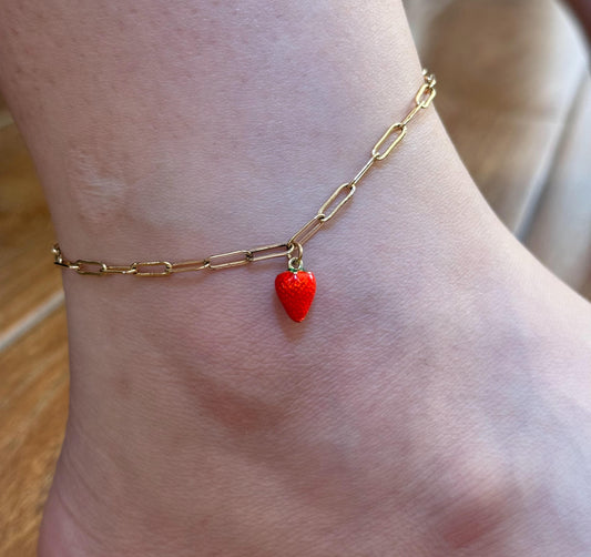Strawberry Anklet