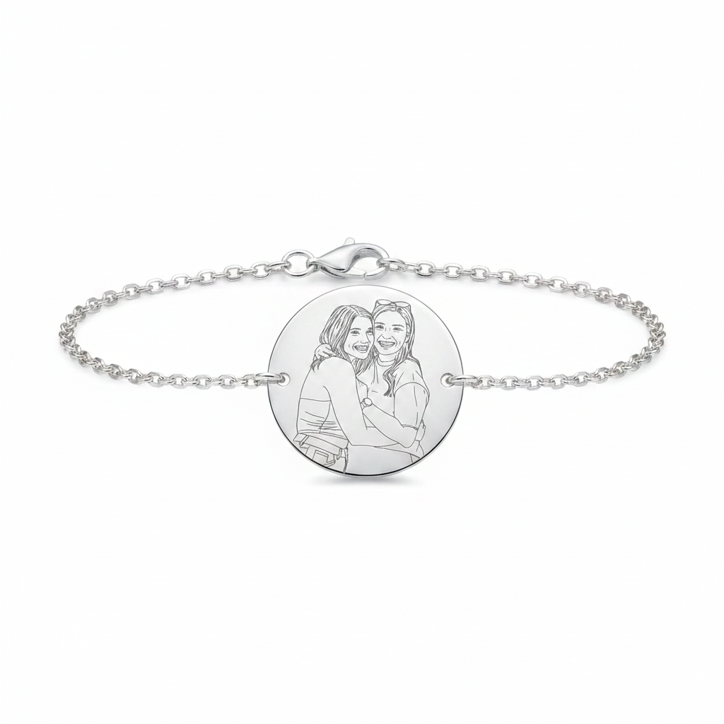 Line Art Bracelet Silver 925