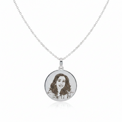 Line Art Necklace Silver 925