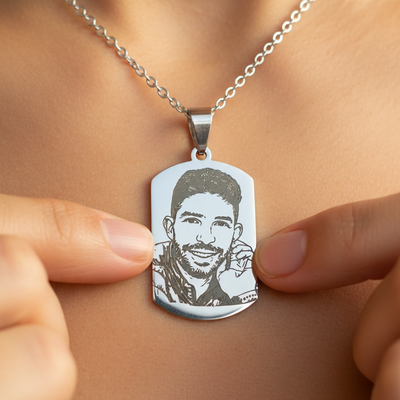 Line Art Necklace -Forza