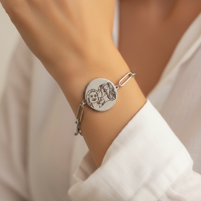 Line Art Bracelet - Paperclip
